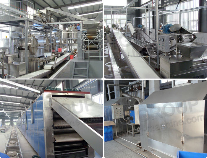 china full automatic snow rice cracker plant