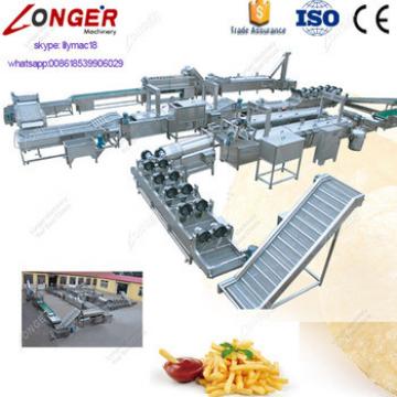 Commercial Fully Automatic Factory Price French Fries Maker Potatoes Frying Production Line Sweet Potato Chips Making Machine