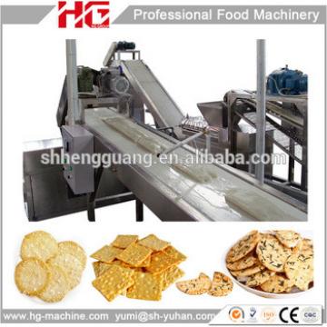 China full automatic gas Rice cracker production line