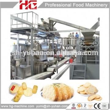 gas heating baked crisp rice cracker machine