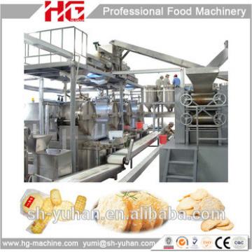 China full automatic gas Rice cracker production line