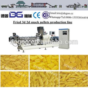 Continuous DG Wheat flour Corn wheat snack pellets 3d 2d production line machines maker China Jinan