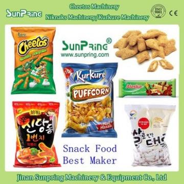 2015 Hot Sale Multifuctional Snack Food Cheetos Nik Naks Kuekures Machine with Packing Machine