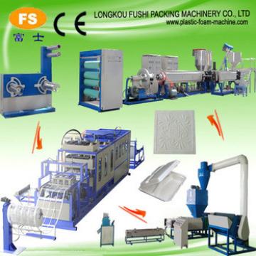 Fuji machinery supply packing lunch box, disposable foaming snack box machine, foam lunch box machine