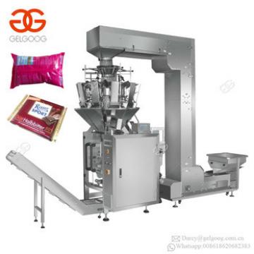 Multi Heads Snack Food Weighing Granule Line Automatic Granule Vertical Form Fill Seal Packing Machine