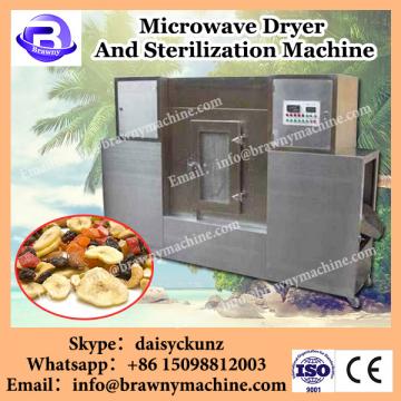 Continuous type microwave dryer and sterilizer for flowers