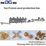 Texturized high moisture Soy Protein Meat Chunks Food Making Double screw extruder